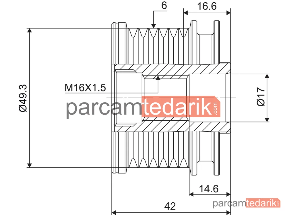 VALEO 588048 | Alternatör Kasnağı — Mini, Mini Clubman, Mini Coupe
